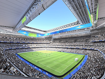 Sân vận động Santiago Bernabéu tại Madrid, Spain – sức chứa 85.454 chỗ