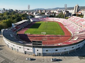 Sân vận động Čair Stadium – sân nhà của FK Shkupi